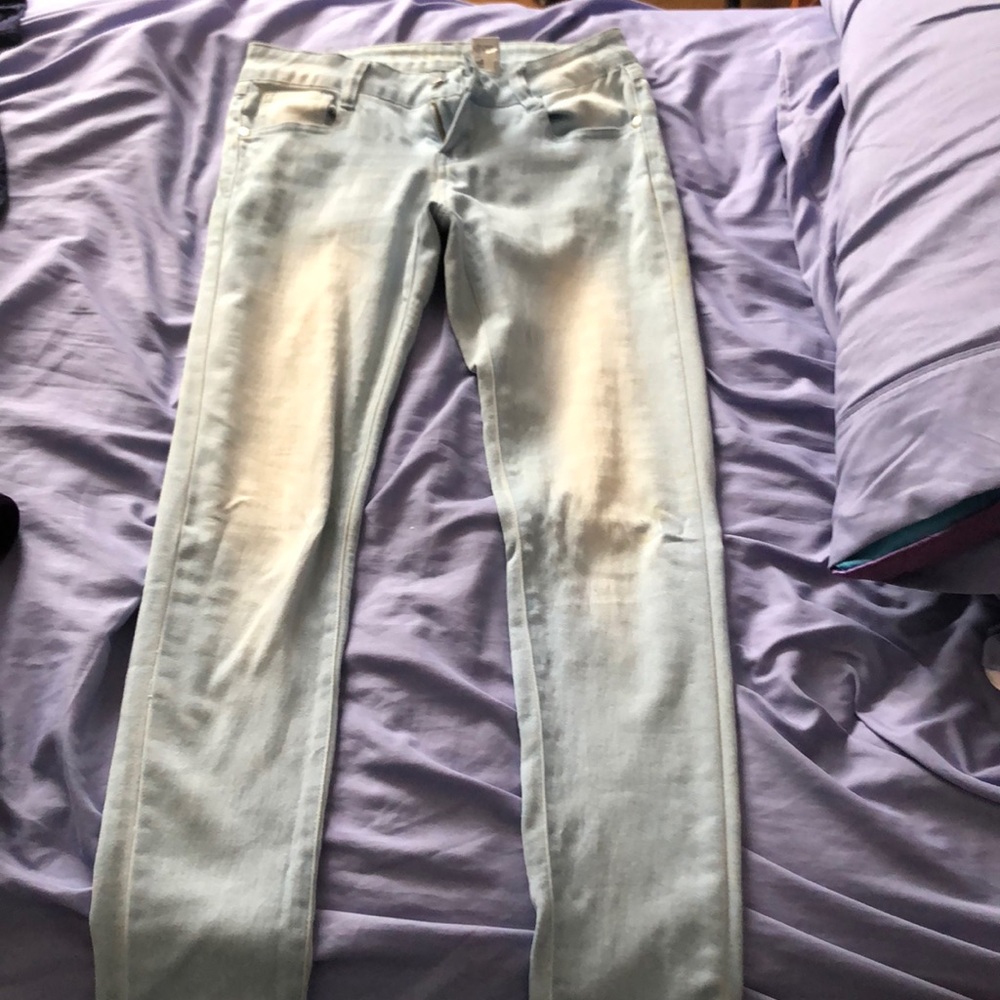 Washed Out Blue Jeans